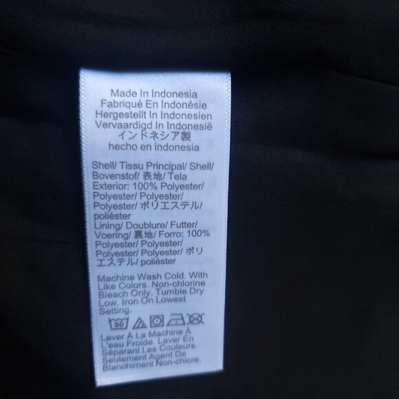 J.Crew Factory Sleeveless Ruffleneck Top Black Clip Dot Blouse Small NWT $79 - Picture 5 of 5